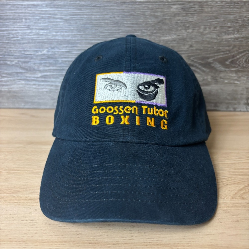 Goossen Tutor Boxing Hat Cap Strap Back Black Adjustable